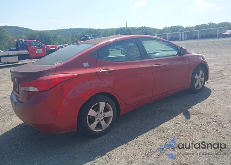 2012 Hyundai Elantra Gls (Ulsan Plant) from USA, damaged, VIN KMHDH4AE7CU306181
